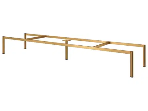 TV stolíky CAMA MEBLE Abeto / Pafos / Slide kovový rám 144 cm zlatá