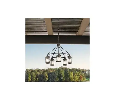 Svietidlá Elstead KL-ASHLANDBAY-5P - Vonkajší luster ASHLAND 5xE27/60W/230V IP44 KL-ASHLANDBAY-5P