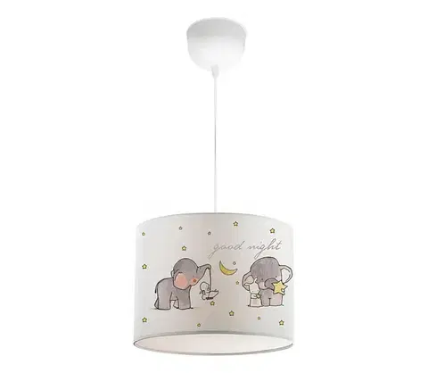 Svietidlá  Detský luster CANDY 1xE27/40W/230V biela/béžová 780SGN4655