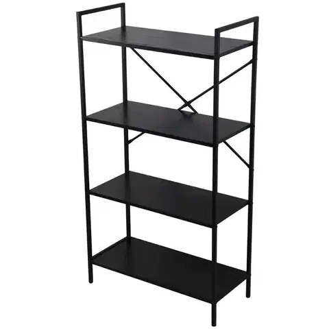 Regály v podkrovnom štýle Regál Loft 8639 H black