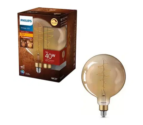 LED osvetlenie LED Stmievateľná žiarovka VINTAGE Philips G200 E27/7W/230V 2000K 8718696803479