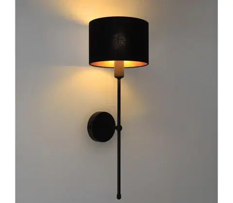 Svietidlá  Nástenné svietidlo MADELA 1xE14/40W/230V čierne 0158