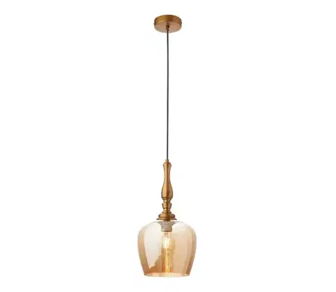 Svietidlá Redo 01-2740 - Luster na lanku TOLL 1xE27/42W/230V bronzová 01-2740