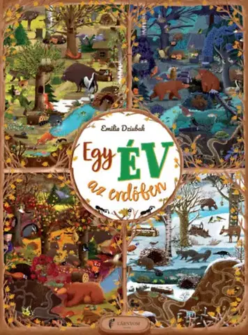 Leporelá, krabičky, puzzle knihy Egy év az erdőben - Emilia Dziubaková