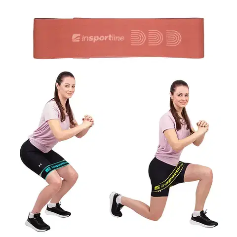 Ostatné fitness náradie Posilňovacia slučka inSPORTline Hiplop M ružová