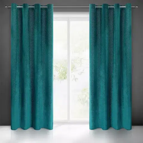 Závesy do spálne Záves LUSSI 140X250 na priechodkách 384505