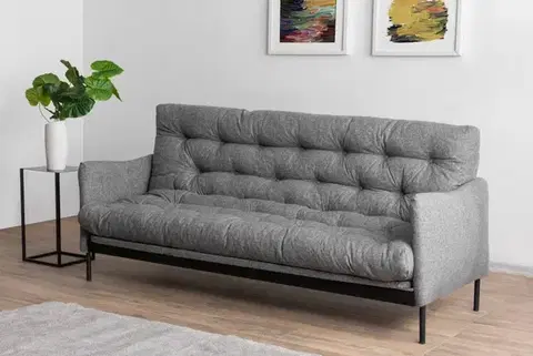 Pohovky a gauče Trojmiestna rozkladacia pohovka Renge - Light Grey