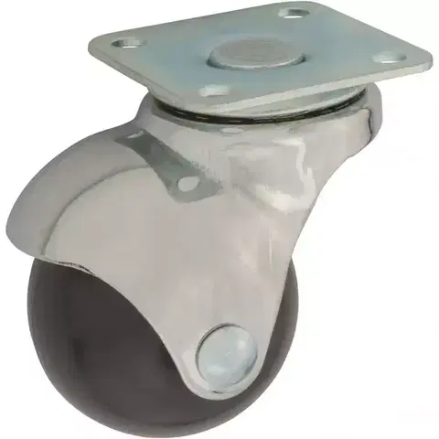 Príslušenstvo k nábytku Nábytkové koliesko guľové Ø40mm/40kg, doska otočná