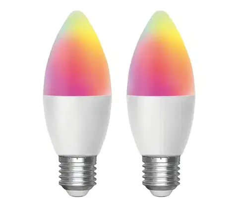 Žiarovky  B.V. SADA 2x LED RGBW Stm. žiarovka MESH Smart C37 E27/6,5W/230V 2700-6500K -  S10301O3E