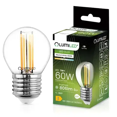 Žiarovky E27 Žiarovka LED FIL 7W E27 806LM NB