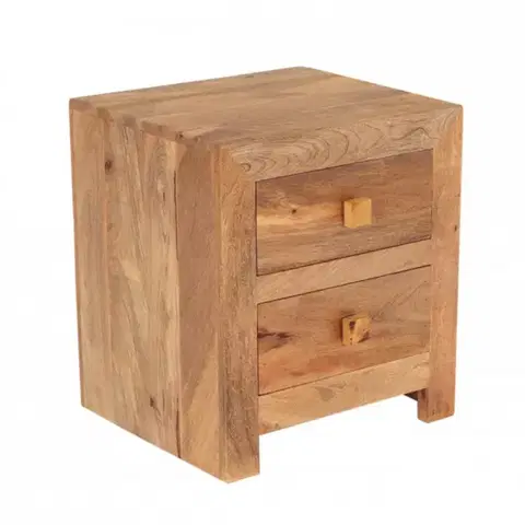 Nočné stolíky Nočný stolík Hina 45x50x40 z mangového dreva