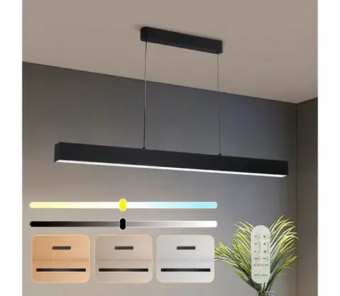 Svietidlá BRILAGI - LED Stmievateľný luster SLEEKLINE SMART LED/40W/230V Wi-Fi Tuya čierna+DO BRI110