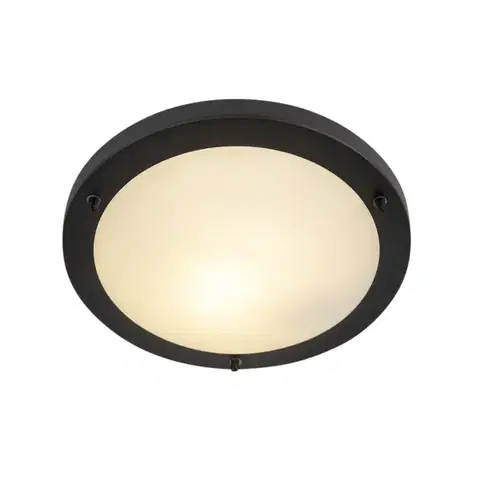 Stropné osvetlenie Moderné nástenné svietidlo čierne 31 cm IP44 - Yuma