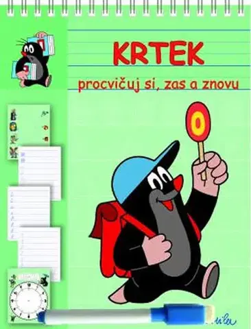 Pre deti a mládež - ostatné Krtek 2 - Stíratelné listy A5 s popisovačem