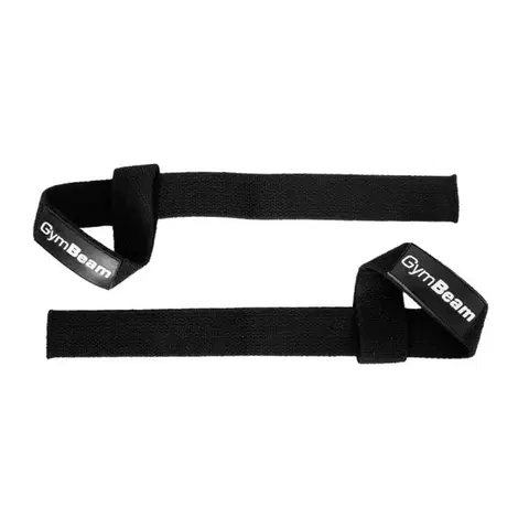 Trhačky a háky GymBeam Essential Lifting Straps Black