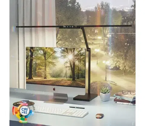 Lampy Brilagi-LED Stmievateľná dotyková stolná lampa VARIO LED/24W/230V 3000-6500K čierna 8590828001805