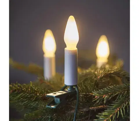LED osvetlenie  LED vonkajší svetelný reťaz FELICIA FILAMENT 20xE10 19m biela/teplá biela IP44 192014.B