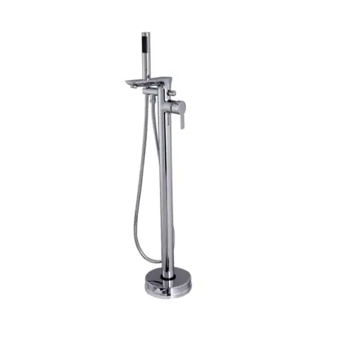 Kúpeľňové batérie INVENA - Voľne stojaca vaňová batéria GLAMOUR Chrom BW-02-W01-V