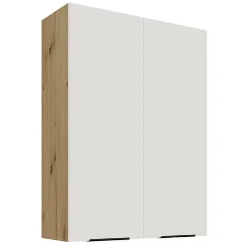 Kuchynské skrinky visiace Kuchynská skrinka Aria-Wh/Ar Anti Fingerprint 80g-108 2f