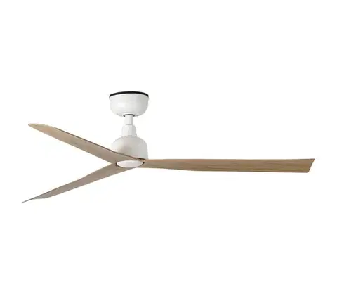 Svietidlá FARO Barcelona FARO 34370 - Stropný látor MARINE M pr. 125 cm hnedá/biela IP44 + diaľkové ovládanie 34370