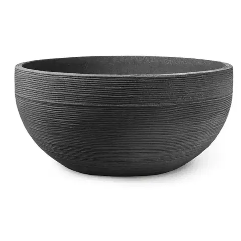 Záhrada Ryhovaná miska Ø 60 x H 28 cm antracit