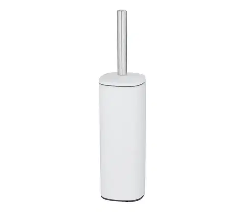 Svietidlá WENKO 24776100 - WC kefa ALASSIO 9,3x39,2 cm nerez/biela 24776100