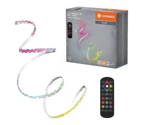 LED osvetlenie Ledvance - LED RGB stmievateľný pás FLEX 5m LED/10W/230V + diaľkový ovládač 4058075848863