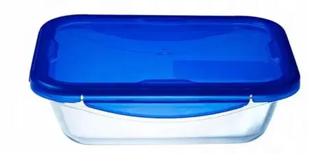 Dózy na potraviny PYREX Dóza na potraviny s tesniacim vekom obdĺžniková, 20x15x5cm, 0,8L, sklo číre PYREX