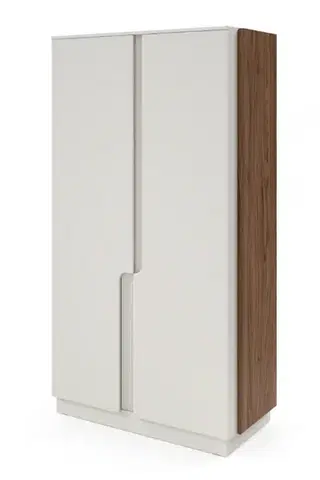 Šatníkové skrine Meblar  Šatníková skriňa POSITANO P01 | cashmere / orech alba
