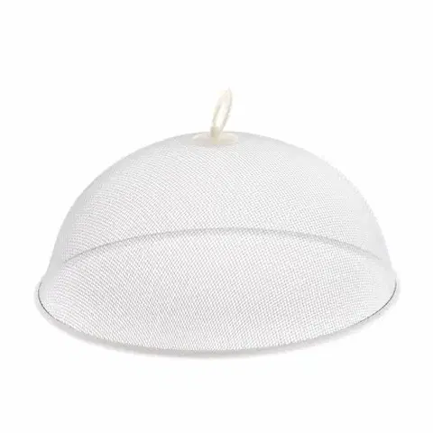 Podnosy a tácky Kovový poklop na potraviny pr. 30 cm, biela