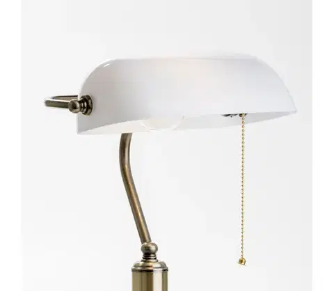 Lampy BRILAGI - Náhradné tienidlo k stolnej lampe BANK OFFICE biela L352-NS/BI