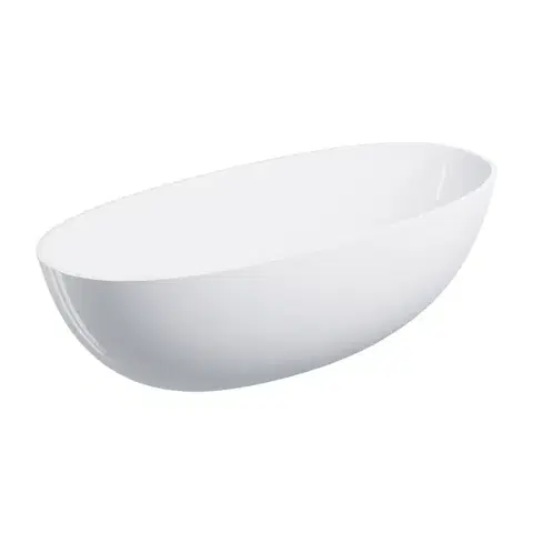 Vane OMNIRES - SHELL M+ voľne stojaca vaňa,, 175 x 78 cm, biela lesk SHELL175WWBP
