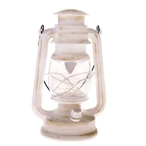 Vianočné dekorácie Lampáš s LED svetlom Provence, 14 x 24,5 x 10,5 cm, 10 LED, teplá biela, plast