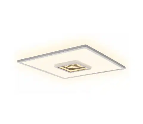 Svietidlá Briloner 3848014 - LED stropné svietidlo TORO LED/18W/230V 42x42 cm matný chróm 3848014
