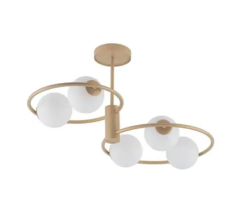 Svietidlá  Luster na tyči AQUA 5xG9/12W/230V zlatá 33470