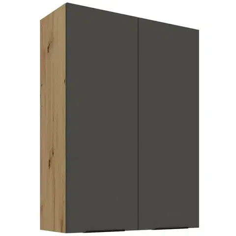 Kuchynské skrinky visiace Kuchynská skrinka Aria-Gr/Ar Anti Fingerprint 80g-108 2f