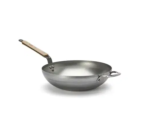 Panvice a hrnce De Buyer 5717.32 - Panvica Wok MINERAL B BOIS 32 cm 5717.32