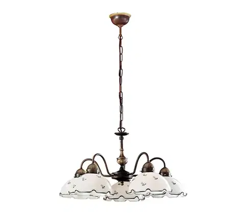 Svietidlá Kolarz 731.85.17 - Luster na reťazi NONNA 5xE27/75W/230V modrá 731.85.17