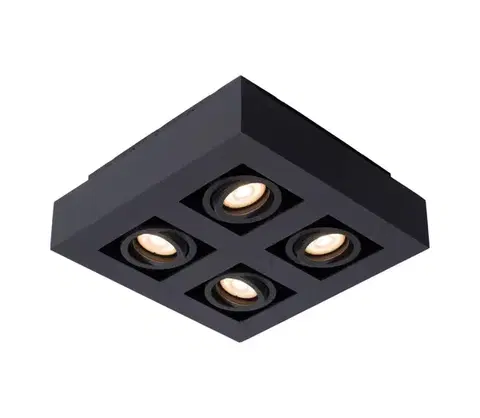 Svietidlá Lucide 09119/21/30 - LED Bodové svietidlo XIRAX 4xGU10/5W/230V čierna 09119/21/30