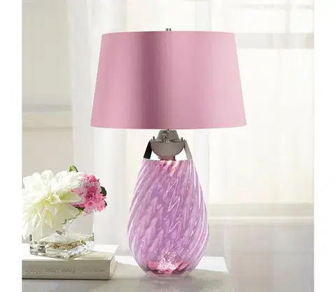 Lampy Elstead LENA-TL-L-PLUM - LED Stolná lampa LENA 1xE27/40W/230V 74 cm ružová LENA-TL-L-PLUM