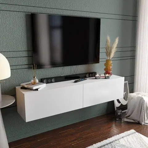 TV stolíky TV stolík Poling - White