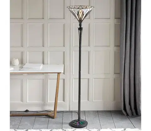 Lampy Endon 63933 - Stojacia lampa Tiffany ASTORIA 1xE27/60W/230V, priemer 40 cm 63933