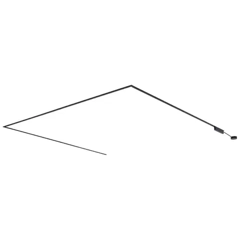 Koľajnicové svetelné systémy Moderný koľajnicový systém čierny 1-fázový 600 cm - Magnetic