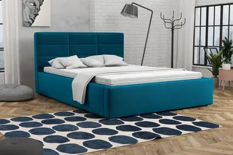 Manželské postele ZORRO čalúnená manželská posteľ Bluvel 85 160 x 200