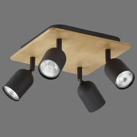 Lampy do obývačky Stropné bodové svietidlo Top Wood CD 3293 LS4