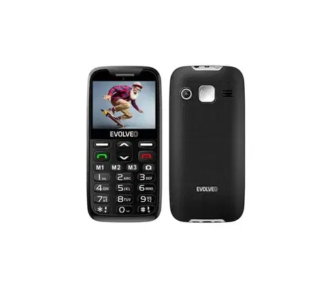 Predlžovacie káble Evolveo - EasyPhone XR 2G mobilný telefón pre seniorov čierna EP-601-XR-BK