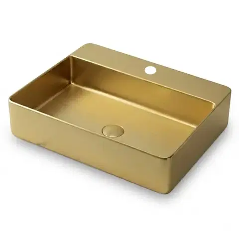 Umývadlá Umývadlo na dosku Rectangle gold 1/0