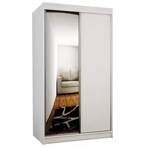 Šatníkové skrine Skriňa Top 23 100 Biely