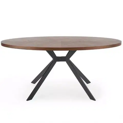 Stoly v podkrovnom štýle Stôl Locarno 170 Mdf/Oceľ – Orechowy/Čierna