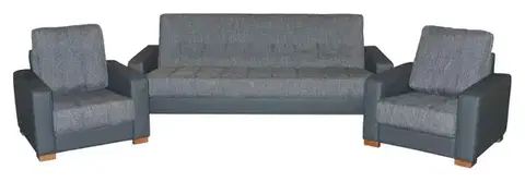 Sedacie súpravy PYKA Vegas 3R+1+1 rozkladacia sedacia súprava magma gray / šedá